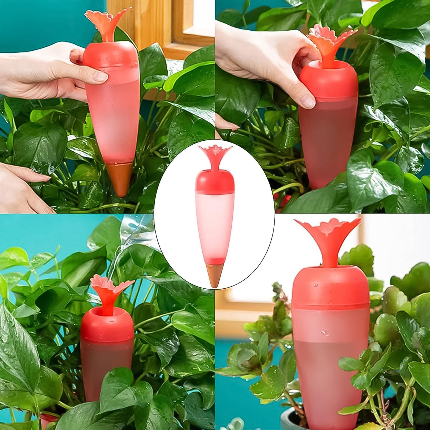 Wukusy garden self-watering spike and plant watering globe, automatic plant watering system, 1 piece for indoor and outdoor plants.