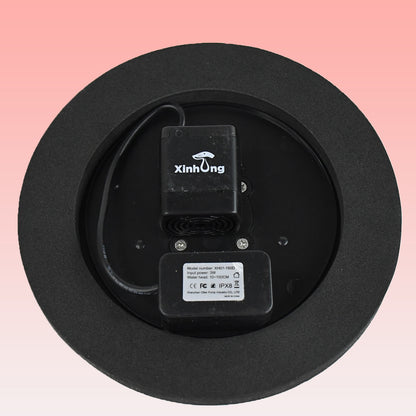 Wukusy solar-powered floating water fountain pump kit for garden ponds, featuring a compact pump with adjustable spray heads.