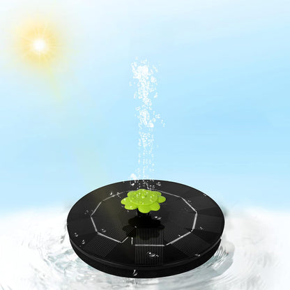 Wukusy garden solar water fountain pump set with multiple nozzles and adjustable height for outdoor pond or garden decoration