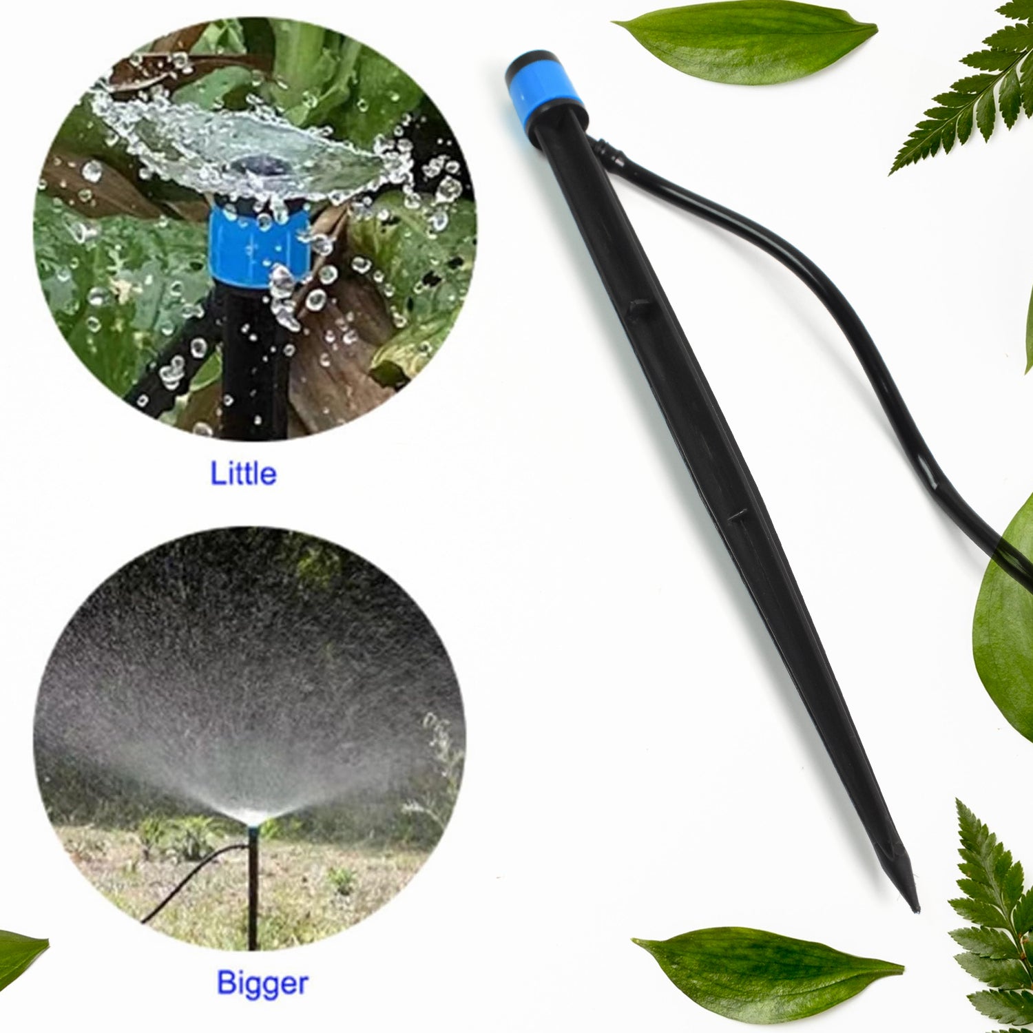 Wukusy garden water flow drippers sprayer for efficient irrigation in outdoor gardens, shown in a close-up image.