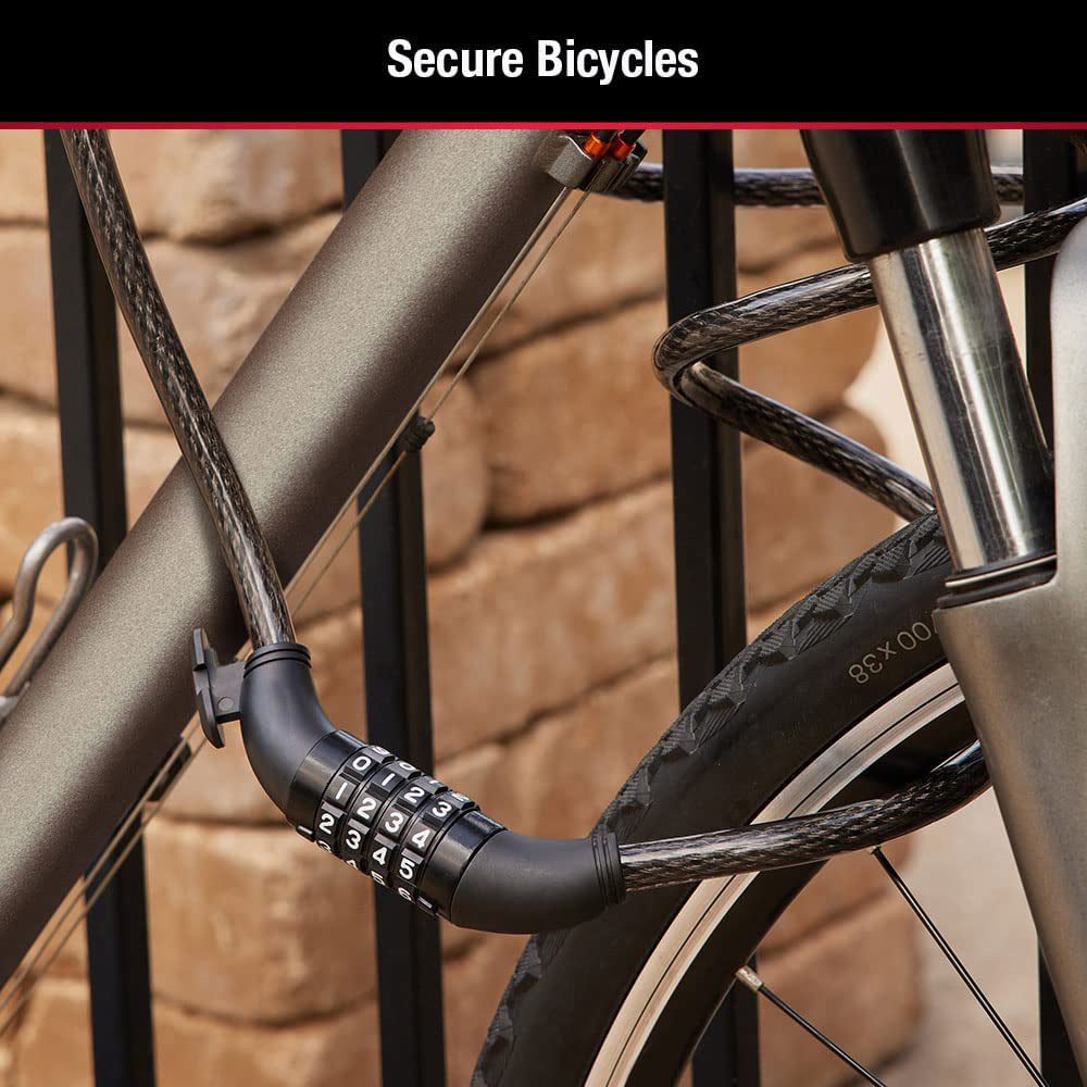 Wukusy heavy-duty multi-purpose plastic combination lock designed for helmets, secure hardware for various safety applications.