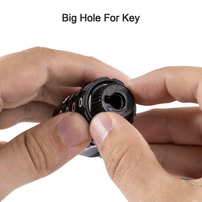 Wukusy heavy-duty plastic combination lock for helmets, durable multi-purpose hardware lock with numeric dial and secure design