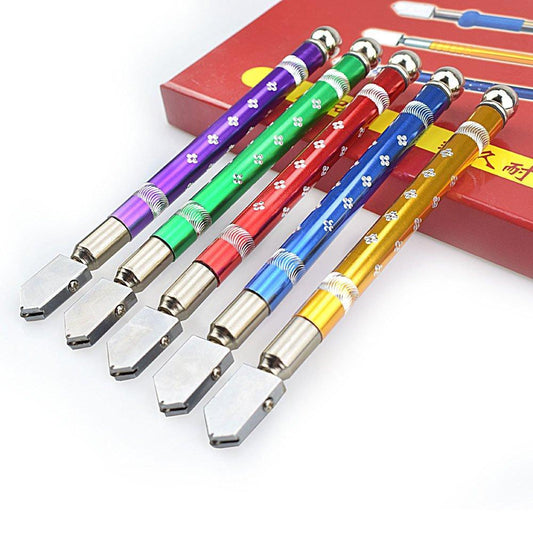Wukusy 459 Pencil Style Glass Cutter, a precision hardware tool with a sleek pencil design for scoring glass.