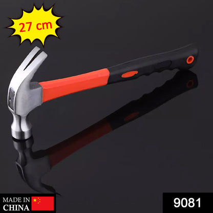 Wukusy Fibreglass Nail Hammer, 27cm, a durable hardware tool with a fiberglass handle and metal head for nailing tasks.