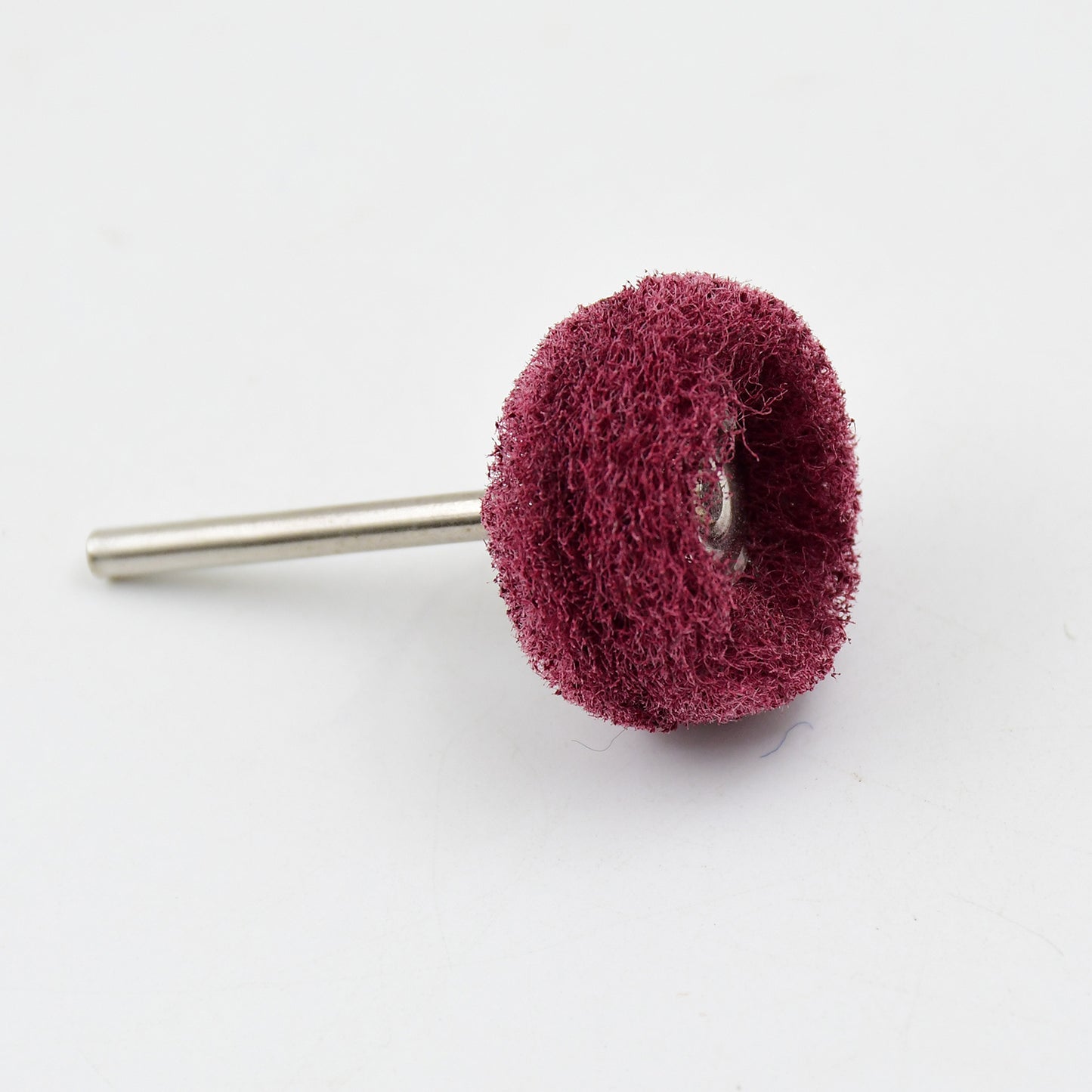 Wukusy abrasive buffing and polishing wheel set with three hardware wheels for metal and surface finishing tasks.