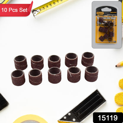Wukusy Drum Polishing Kit with 10 sanding sleeves, hardware set for drum polishing and sanding applications.