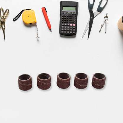 Wukusy drum polishing kit with 10 sanding sleeves, suitable for hardware drum finishing and surface polishing tasks.