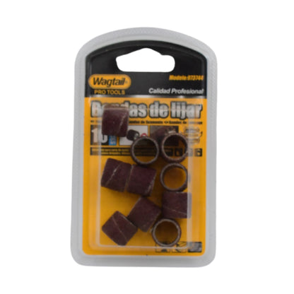 Wukusy drum polishing kit with 10 sanding sleeves for hardware drum finishing and surface smoothing.