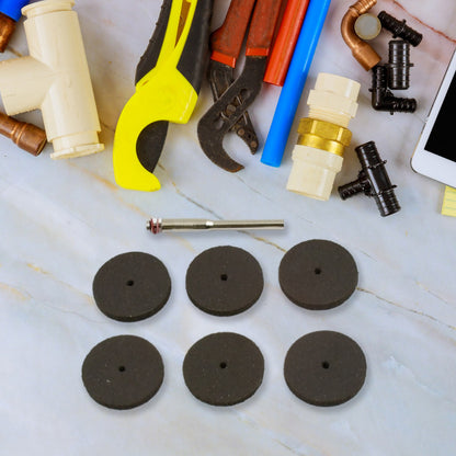 Wukusy 7-piece grinder cutting disc tool set with durable metal grinding discs and accessories for hardware and power tools.