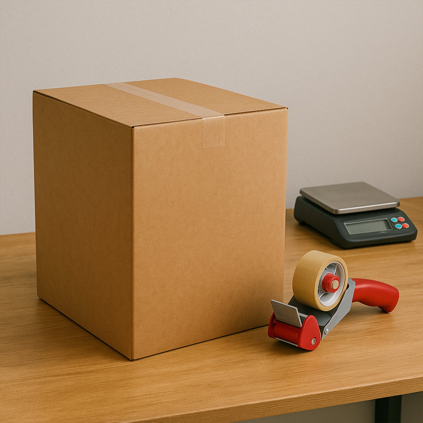 Heavy-duty brown packing box for products, 24x43x29 cm, ideal for hardware packaging by Wukusy.