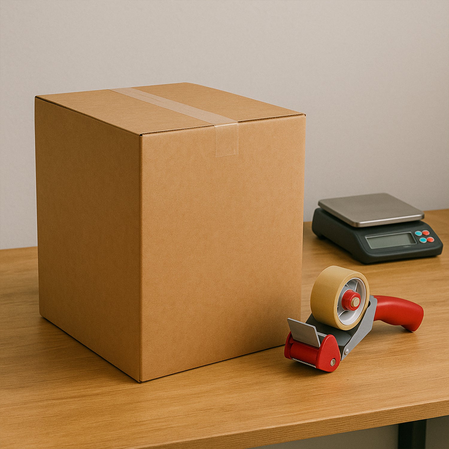 Heavy-duty brown packing box for products, 24x43x29 cm, ideal for hardware packaging by Wukusy.
