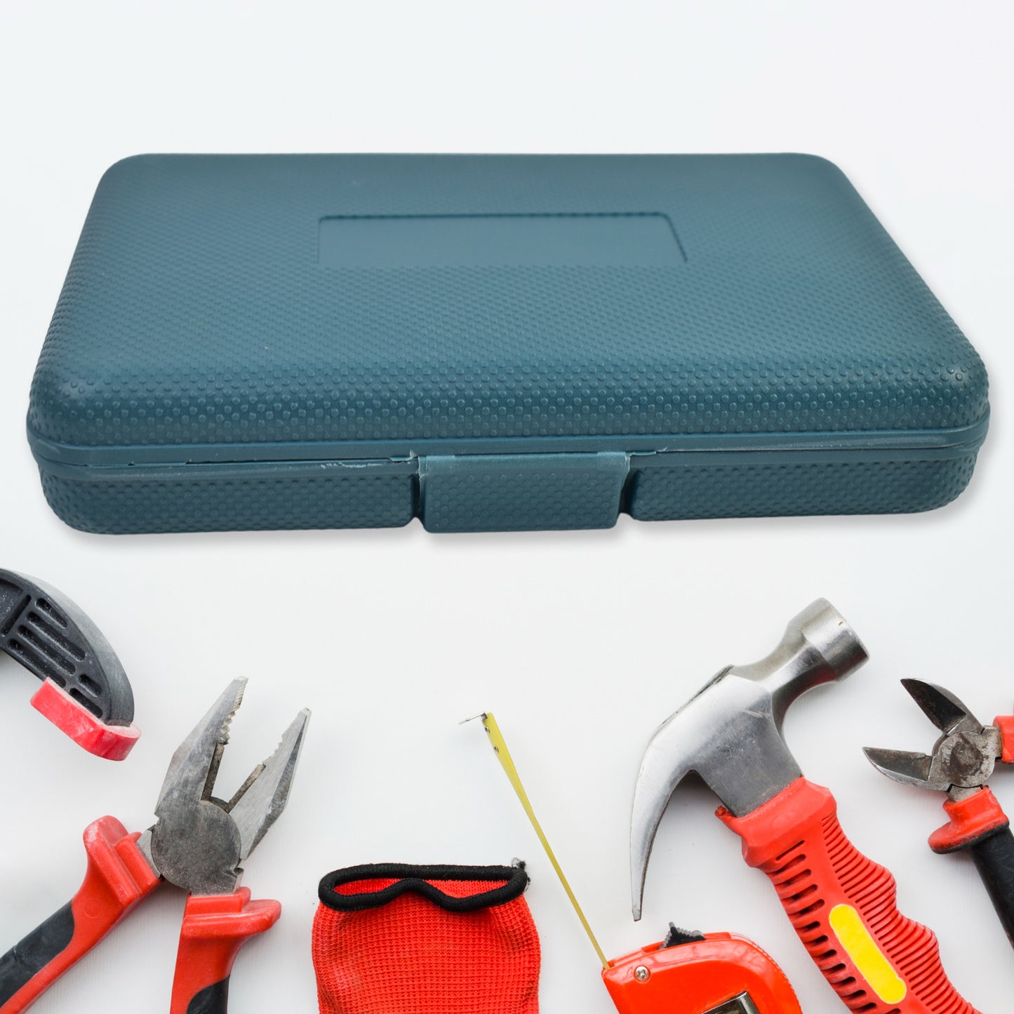 Wukusy 11-piece multi-functional hardware tool set with various tools for home repairs and DIY projects.