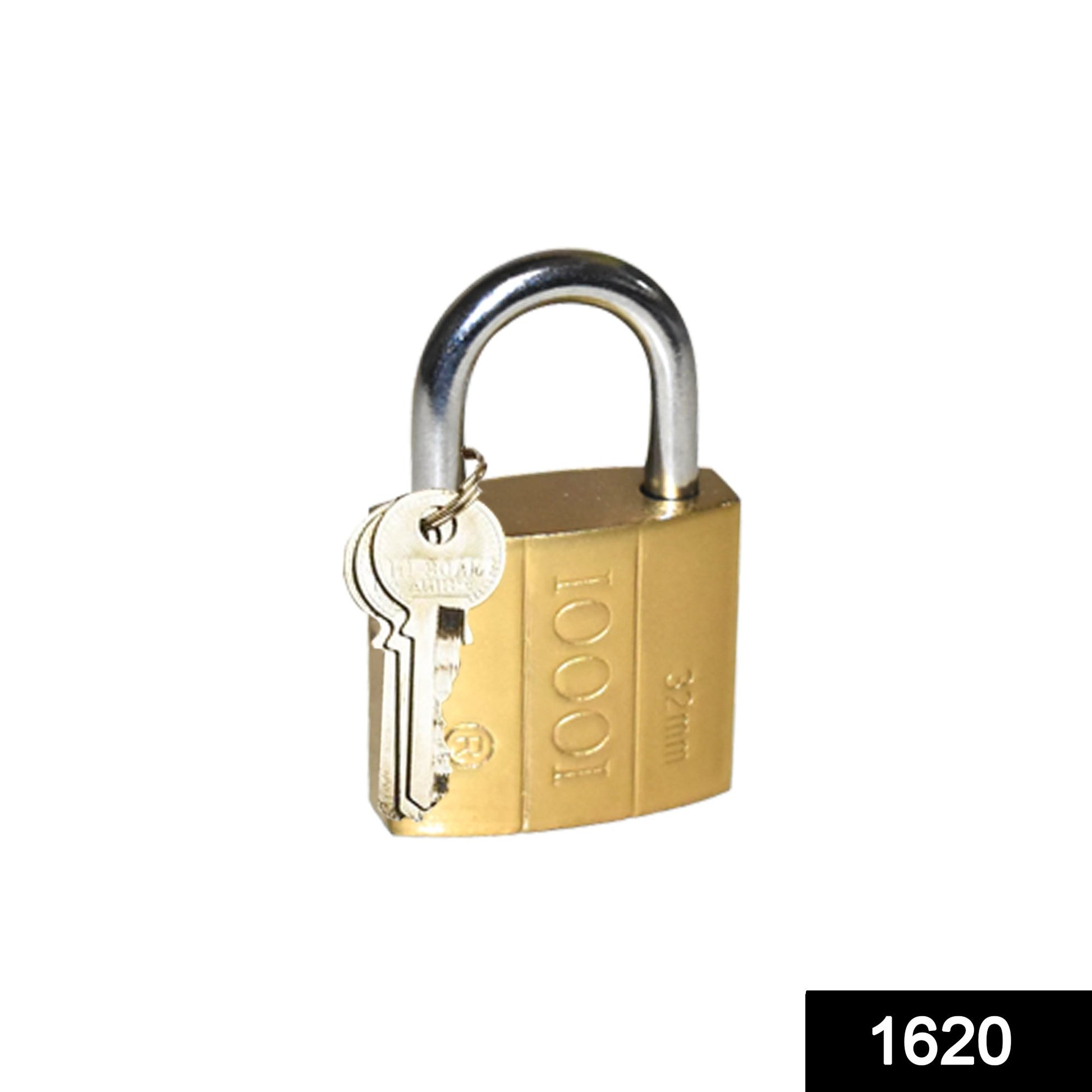 Wukusy 1620 Solid Multipurpose Padlock, durable hardware fitting with steel body and shackle for secure locking.