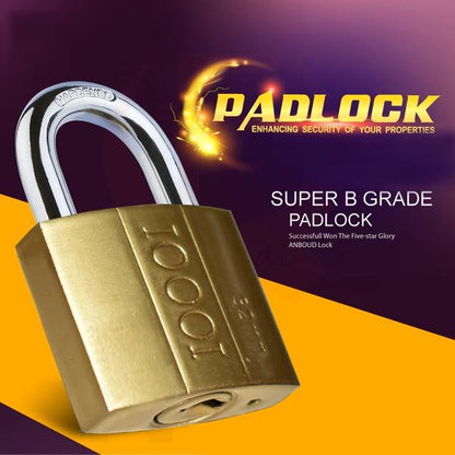 Wukusy 1620 Solid Multipurpose Padlock with metal body and shackle for secure locking of doors, gates, or storage units.