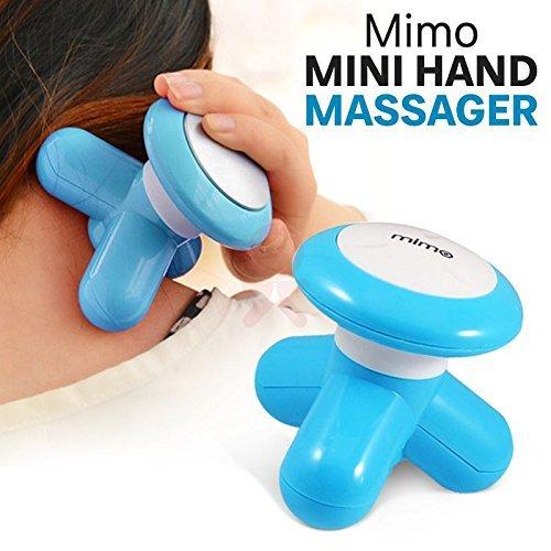 Wukusy USB vibration full body massager in black, showing ergonomic handle and multiple vibration nodes for relaxing massage therapy.