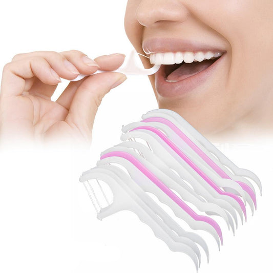 Wukusy 1096 Oral Care Dental Floss Toothpick Sticks for cleaning between teeth and maintaining oral hygiene.
