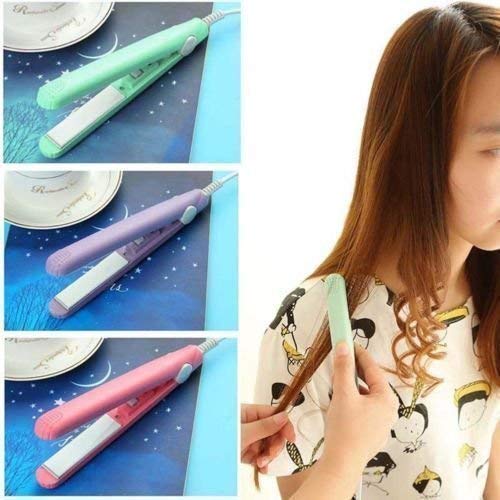 Wukusy 1215 Mini Portable Electronic Hair Straightener and Curler for quick styling and hair smoothing.