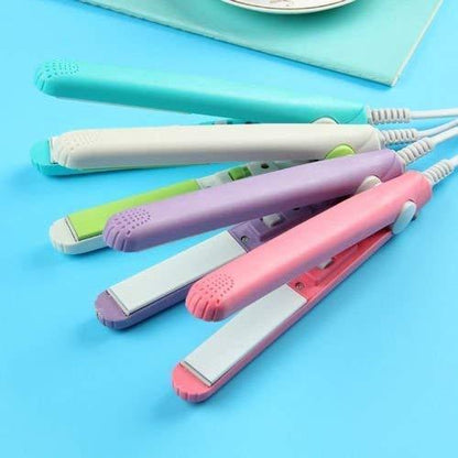 Wukusy 1215 Mini Portable Electronic Hair Straightener and Curler for styling and straightening hair on the go.
