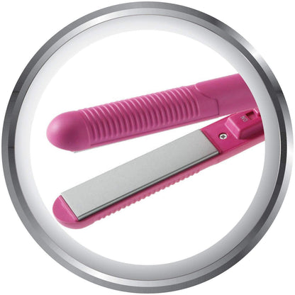 Wukusy 1215 Mini Portable Electronic Hair Straightener and Curler for sleek, styled hair on the go in health and beauty.