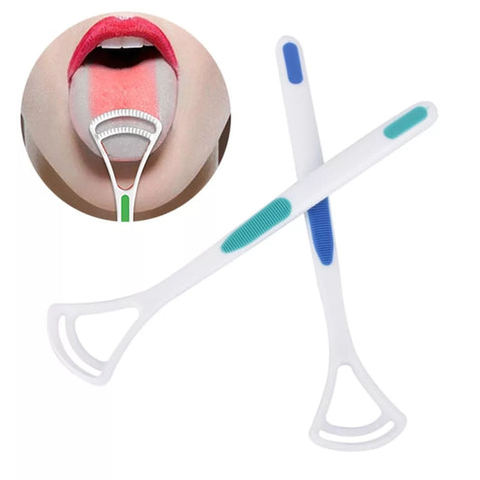 Wukusy tongue cleaner brush with silica handle, designed for oral hygiene and tongue cleaning in health and beauty.