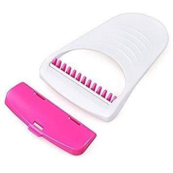 Wukusy disposable body hair removal razor for women, pack of 6, with stainless steel blades and ergonomic handle for smooth skin.