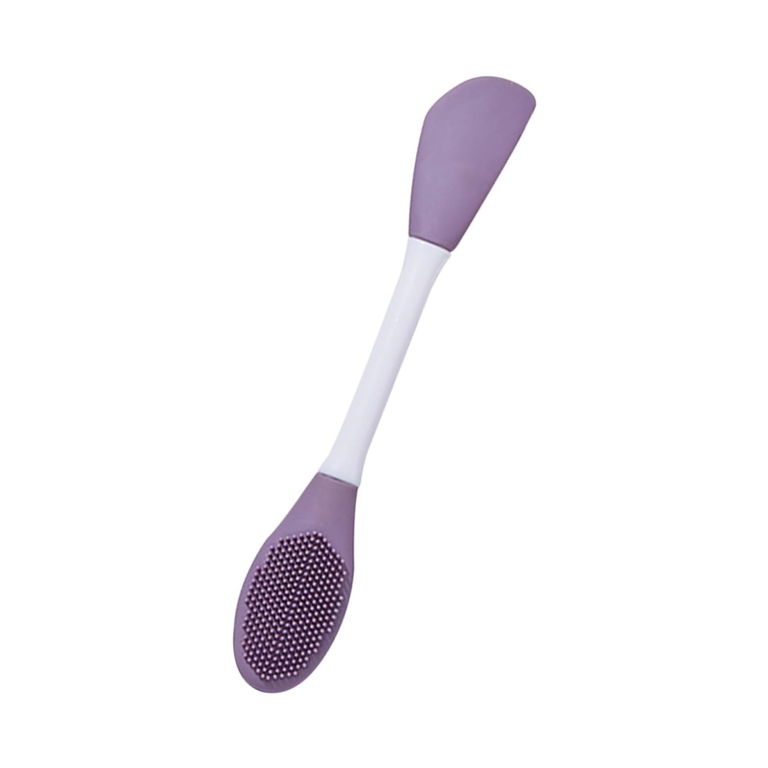 Double-headed silicone mask brush for face cleansing, mud mask application, and facial scrubbing by Wukusy, 1 piece.