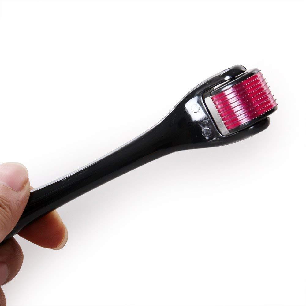 Wukusy 1280 Derma Roller for anti-aging, facial scrubs, scar removal, hair regrowth, and skin polishing in health and beauty.