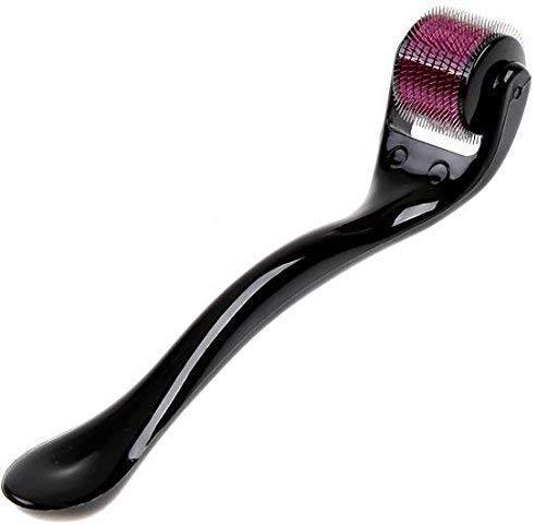 Wukusy 1280 Derma Roller for anti-aging, facial scrubs, scar removal, and hair regrowth in a health and beauty product image.