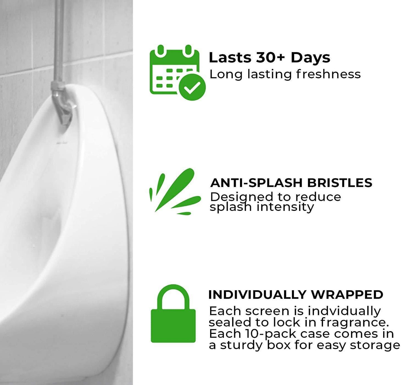 Wukusy 1310 Anti Splash Urinal Round Screen Mat for health and beauty, designed to prevent splashes in restrooms