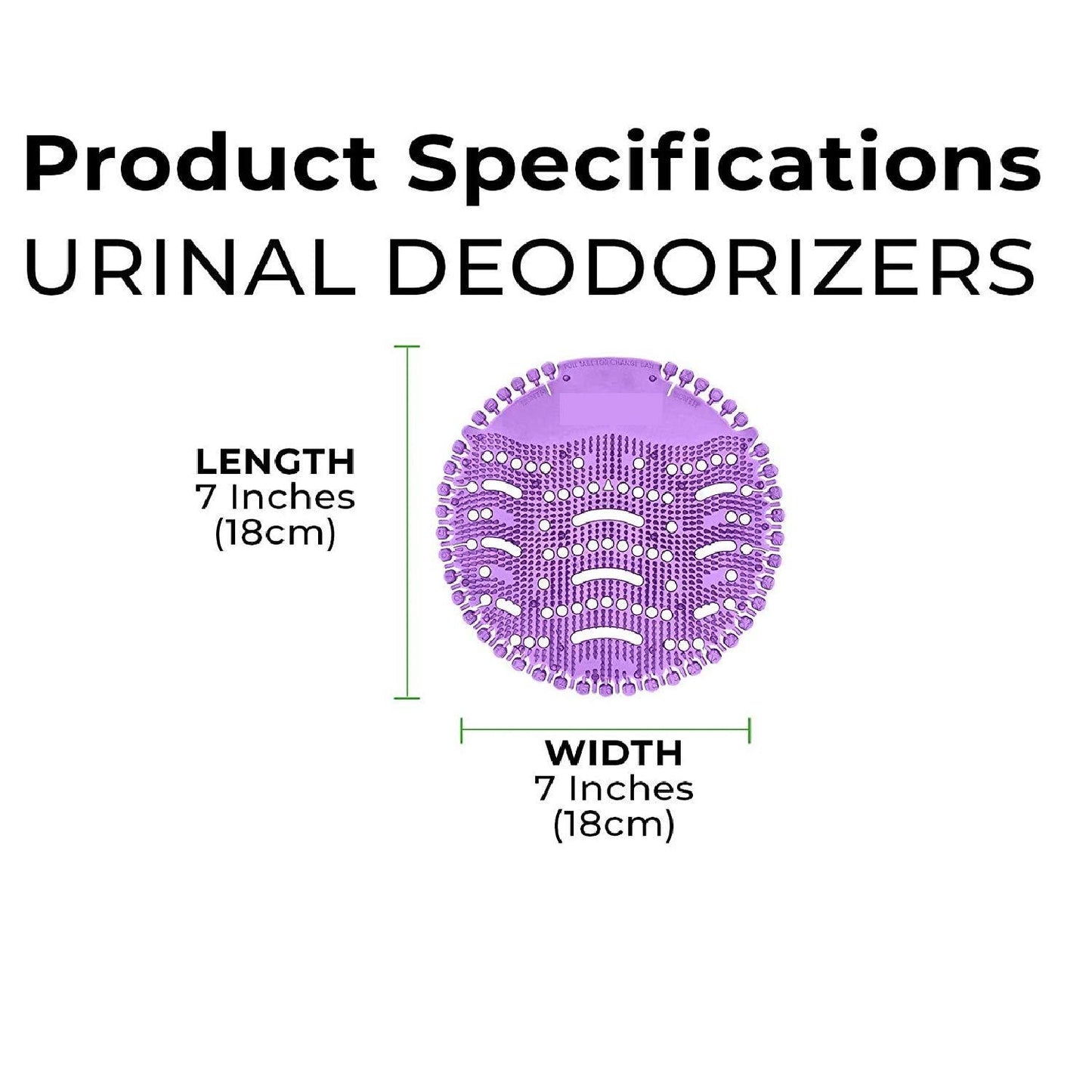 Wukusy 1310 Anti Splash Urinal Round Screen Mat for hygiene and splash control in health and beauty facilities