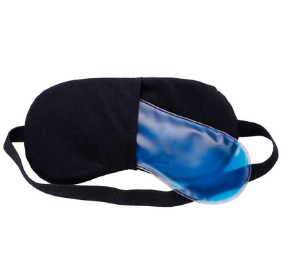 Wukusy 1318 eye mask with ice pack for sleeping and relaxation, soft fabric and adjustable strap for comfort and multipurpose use