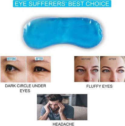 Wukusy 1318 eye mask with ice pack for sleeping and relaxation, featuring soft fabric and versatile design for health and beauty use.