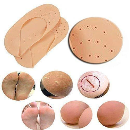 Wukusy Anti Crack Silicone Gel Foot Protector Moisturizing Socks for dry, cracked heels and smooth skin.