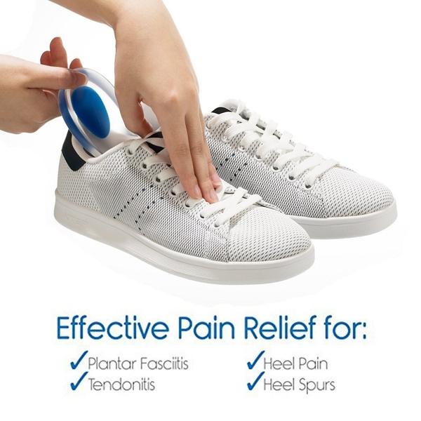 Wukusy Gel Heel Cups silicon heel pads for heel and ankle pain relief, designed for comfort and support in health and beauty.