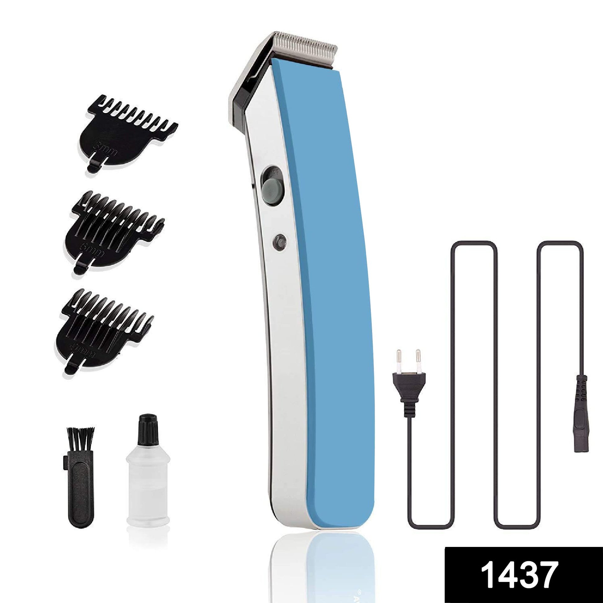 Wukusy NS-216 rechargeable cordless hair and beard trimmer for men, with adjustable clipper attachments and ergonomic design.