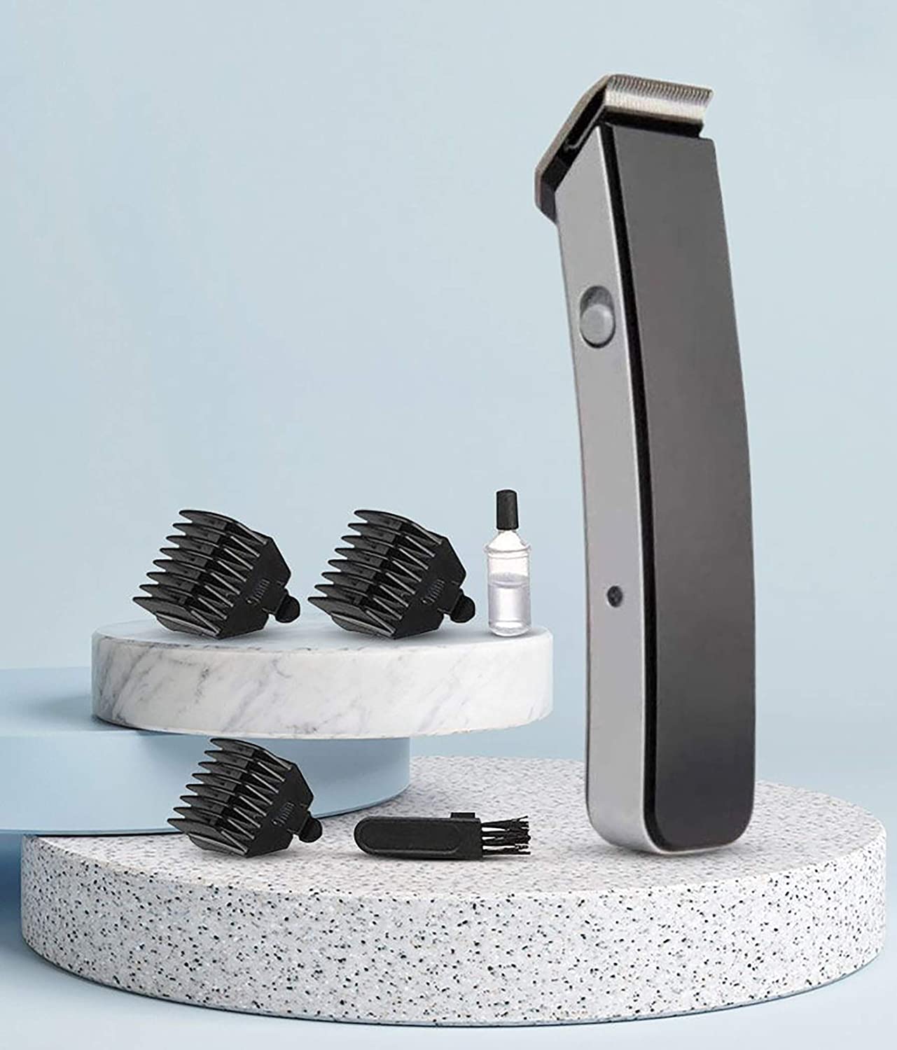 Wukusy NS-216 rechargeable cordless hair and beard trimmer for men, with adjustable blades and ergonomic handle.