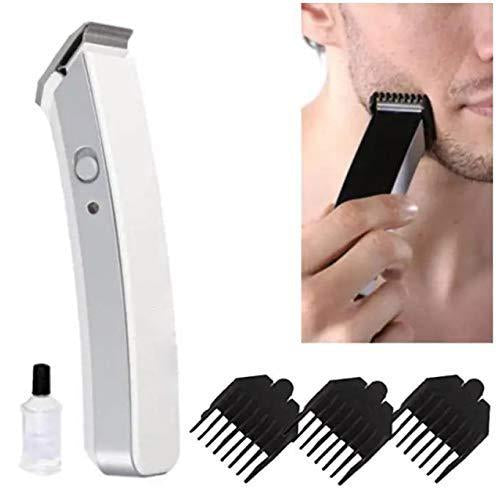 Wukusy NS-216 rechargeable cordless hair and beard trimmer for men, showing the sleek black grooming device with adjustable settings.