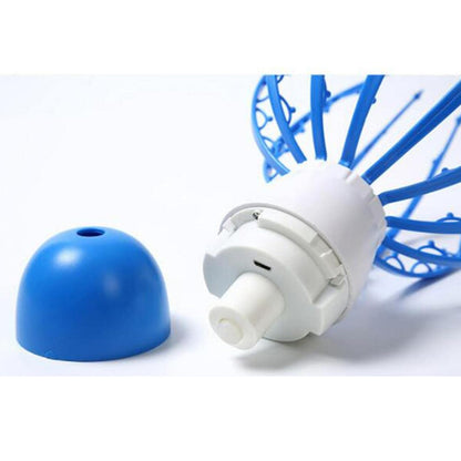 Wukusy electric octopus claw scalp massager with colorful claws, battery-operated, for stress relief and therapeutic head scratching.