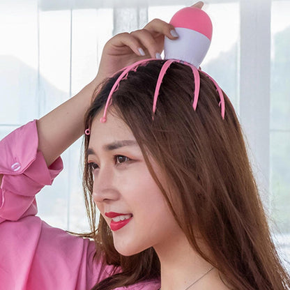 Wukusy electric octopus claw scalp massager in mixed colors, designed for stress relief and therapeutic head scratching.