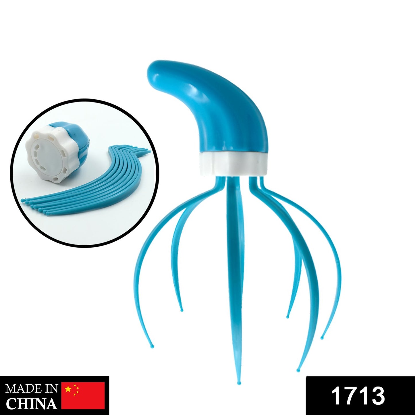 Wukusy Super Life Refreshing Head Massager with ergonomic hand grip, designed for scalp relaxation and stress relief.