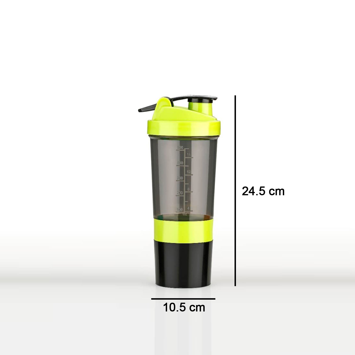 Wukusy Gym Shaker Bottle for protein shakes, durable plastic container with mixing mechanism, ideal for health and fitness use.