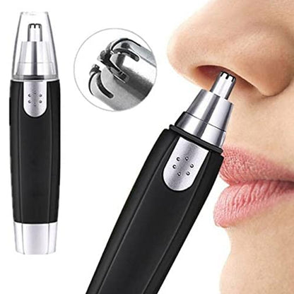 Wukusy 6003 Sharp New Ear and Nose Hair Trimmer, professional heavy-duty steel nose clipper, battery-operated for easy grooming.