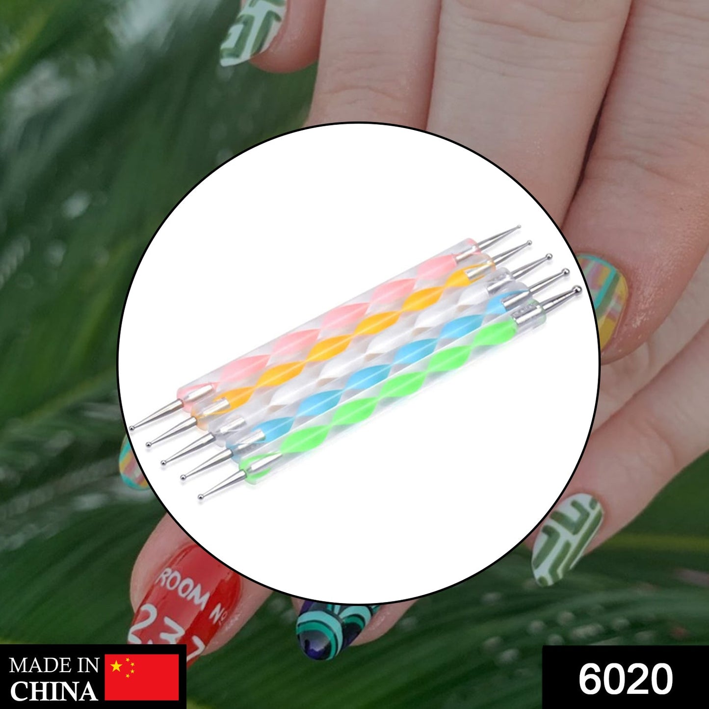 Wukusy Nail Art Point Pen and Set for women and ladies, used for fashion nail designs and creative beauty styling.