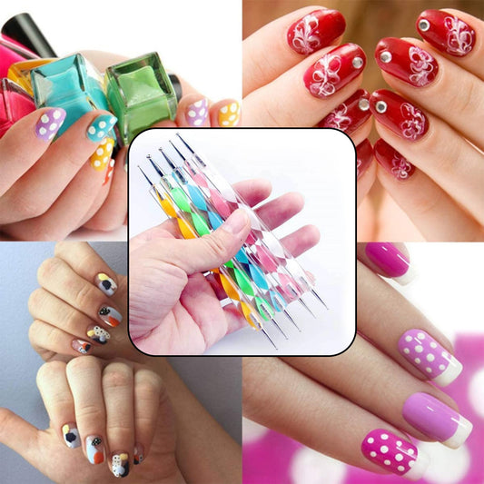 Wukusy Nail Art Point Pen and Set for women and ladies, used for fashionable nail decoration and design.
