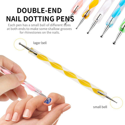 Wukusy Nail Art Point Pen and Set for women and ladies, used for fashionable nail designs in health and beauty.