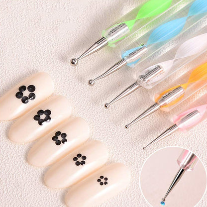 Wukusy 6020 Nail Art Point Pen and Set for women and ladies, used for stylish nail designs and fashion purposes.