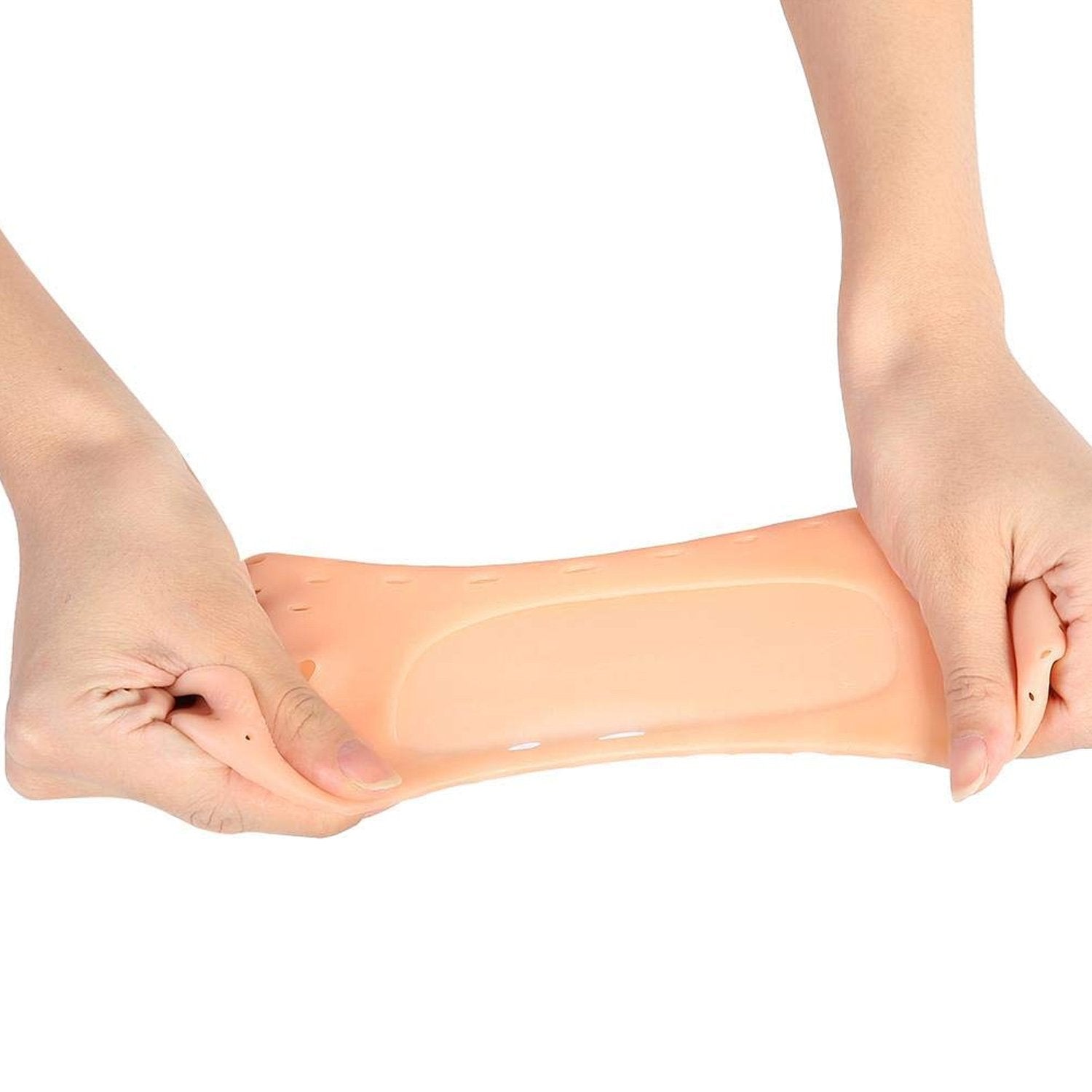 Wukusy Anti Crack Silicone Gel Foot Protector moisturizing socks for cracked heels and dry skin, designed for comfort and skin repair.