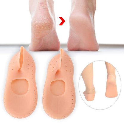 Wukusy Anti Crack Silicone Gel Foot Protector Moisturising Socks for healthy, cracked heel relief and foot skincare.