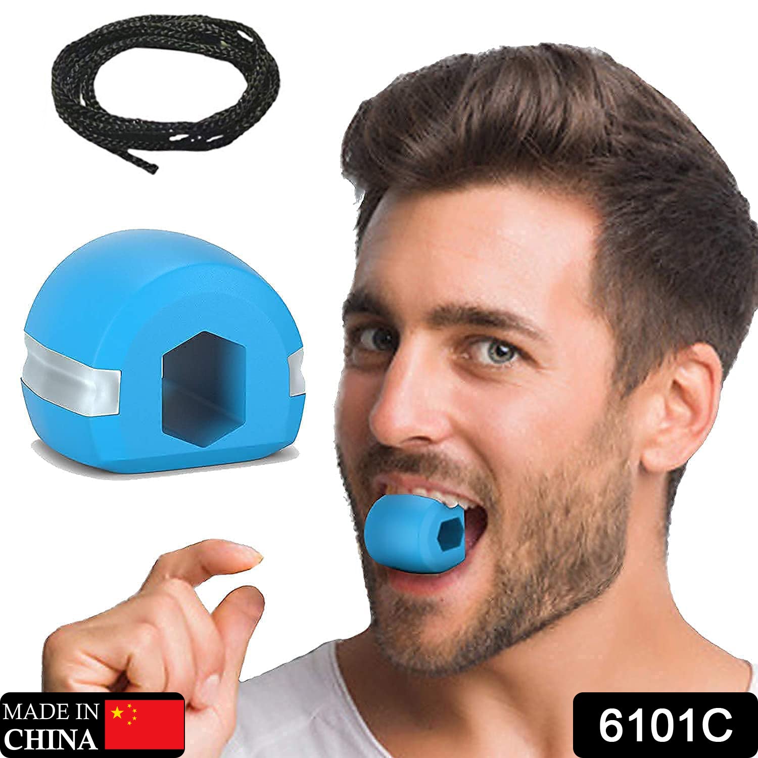 Wukusy 6101C CN Mix Jaw Exerciser helps improve jawline definition and chisel the face with easy, effective exercises.