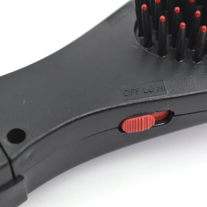 Wukusy electric vibrating massager comb for hair, handheld hairbrush with vibrating function, designed for scalp relaxation and hair care.